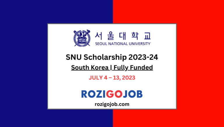 Seoul National University Scholarship 2023 | South Korea | Fully Funded