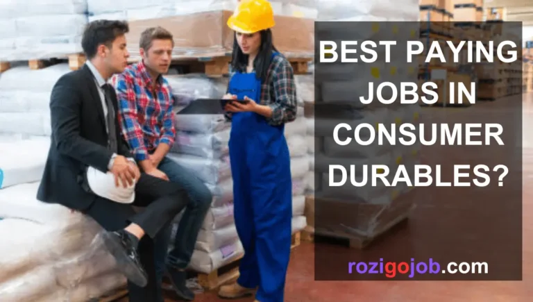 14 Best Paying Jobs In Consumer Durables?