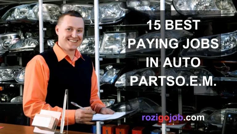 15 Best Paying Jobs In Auto Partso.E.M.