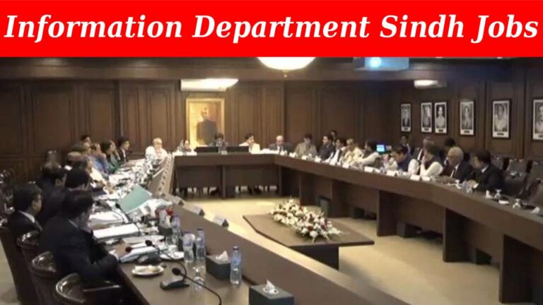Information Department Sindh Job 2023