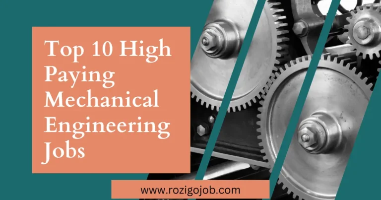 Top 10 High Paying Mechanical Engineering Jobs