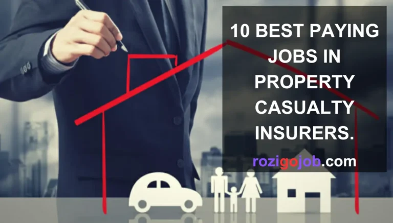 10 Best Paying Jobs In Property Casualty Insurers.